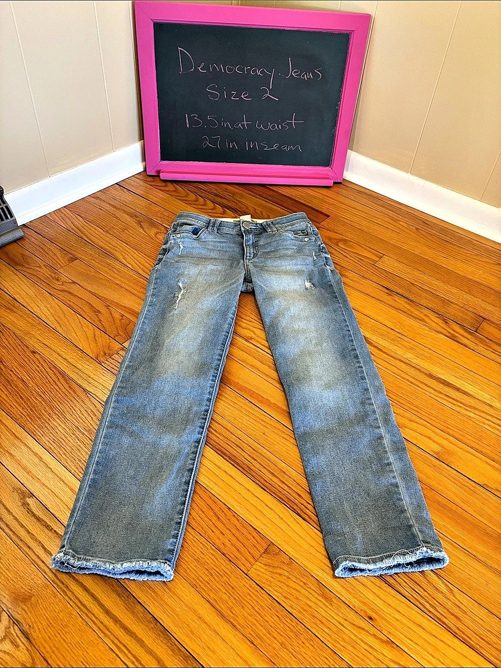 Democracy Ab Solution Straight Leg Jeans Blue Size 2